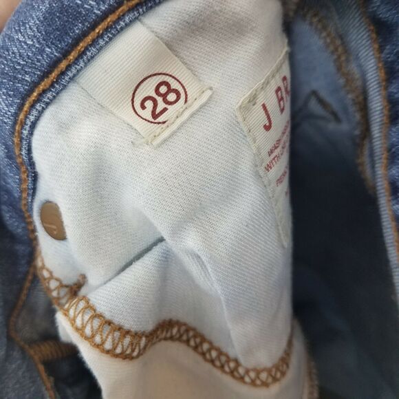 J Brand Phoebe Jeans Curvy Fit Boot Leg Medium Wash Cotton Stone Wash Size 28 - Picture 8 of 9